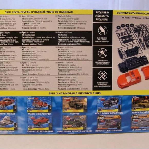 NWT New Revell SnapTite 1:25 Scale Ford F-150 SVT Raptor Model Kit, Red - Picture 4 of 8